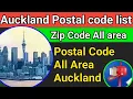 Auckland NZ All area postal code list