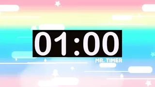 1 Minute Timer With Music For Kids Countdown Videos HD 