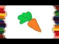 Lagu como dibujar zanahorias | Dibujos faciles