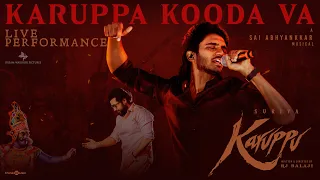 karuppa kooda va live performance suriyas karuppu rj balaji saiabhyankkar vm mahalingam