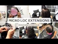 Micro Loc Extensions on SHORT LOW DENSITY HAIR QVR HAIR Tutorial QVR HAIR