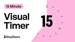 15 Minute Visual Countdown Timer For Classroom Parents Kids AD focus Workouts by Vizzy Timers