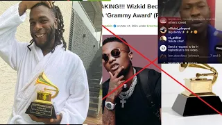 burna boy gets his grammy wizkid reacts seun kuti apologisies to wizkid shameless toke makinwa