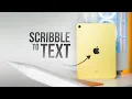 How to Scribble to Text on iPad tutorial