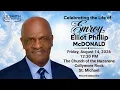 A Service of Thanksgiving for the Life of Emroy McDonald