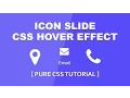 Icon Slide Hover Effect - Simple Css Hover Effect Tutorial