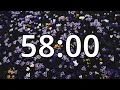 58 Minutes Timer with Music Spring Timer