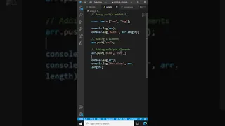 JavaScript Array push method - JavaScript Tutorial for Beginners
