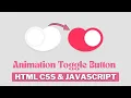 Create Animated Toggle Button in HTML CSS JavaScript - Step-by-Step Tutorial