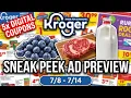 WOW Kroger SNEAK PEEK Ad for - NEW 5x Digital Coupon Sale MORE