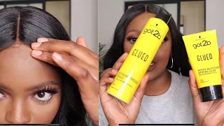 how i lay my wig with the got2b freeze spray