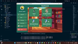 Library Management System Python Tkinter SQLITE - Desktop App Demo