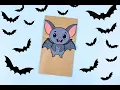 Bat Paper Bag Puppet Craft