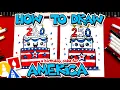 How To Draw A Happy Birt ay Cake For America 250 Years
