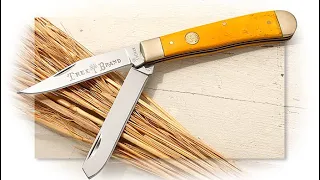 The Boker Tree Brand Trapper In Yellow Bone