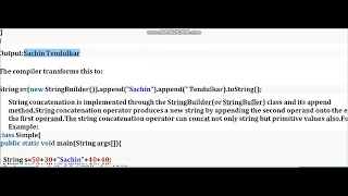 String Concatenation - java tutorial-28