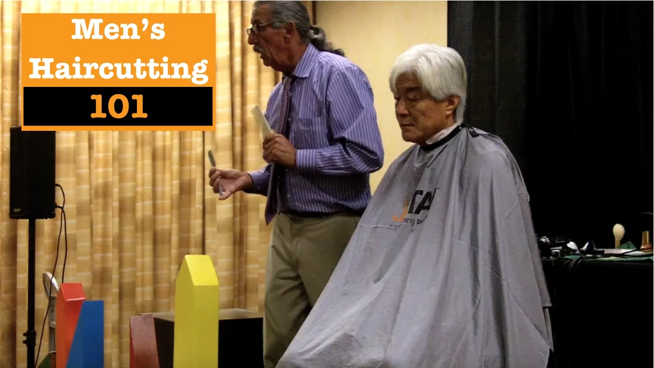 Intro to men's razor haircutting using a Feather Artist Club Razor