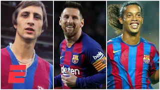 Barcelona y un Top 5 con Messi y Xavi, pero sin Ronaldinho, ¿entró Johan Cruyff y Maradona?