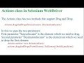 Perform Drag and Drop in Selenium WebDriver