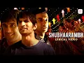 Lagu Shubhaarambh - Lyrical Video | Navratri Song | Sushant Singh Rajput, Rajkummar R, Amit S | Amit T