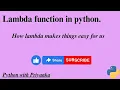 30 Lambda function with example