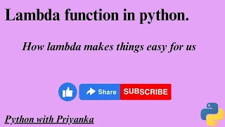 30 Lambda function with example