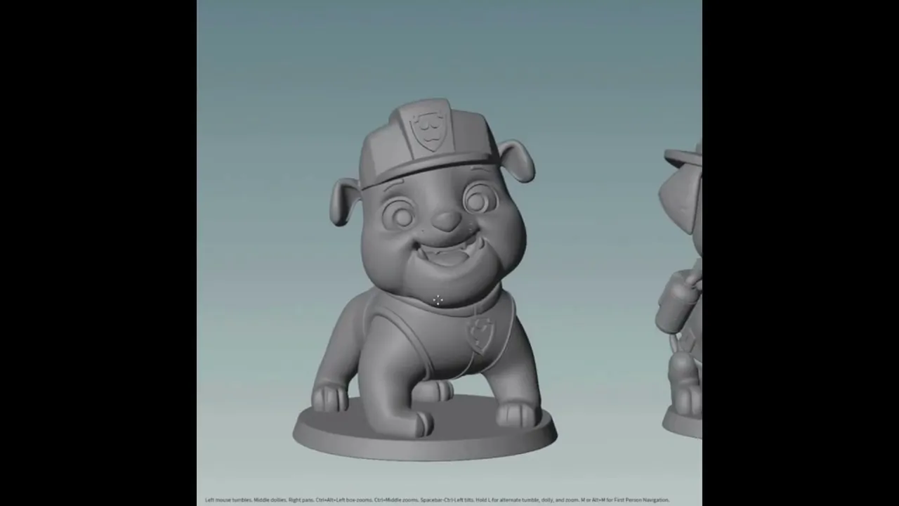 Paw Patrol STL Files - Chase Marshall Skye - Rescue Pups 3D Print Models