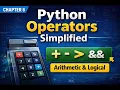 Chapter 6 Python Operators Explained Simply Arithmetic Comparison Logical Operators Learnify