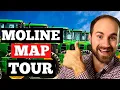 Moline Illinois - FULL MAP TOUR
