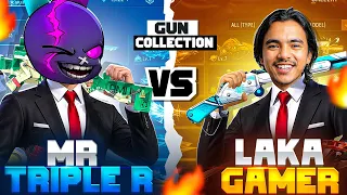 NEPAL থেকে LAKA GAMING এর সাথে GUN COLLECTION VERSUS 🤯 LAKA GAMING VS MR TRIPLE R COLLECTION BATTLE