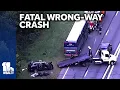 Man dead after wrong-way crash with bus on Route 32