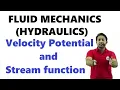 Velocity Potential and Stream function Fluid Mechanics stream function velocity potential