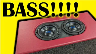 Dual 8 Inch Subwoofer Box Build Low BASS from an 8