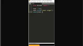 Label Widget in tkinter Tkinter tutorial Py Ideas