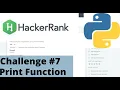 Hakerrank Python Challenge Print Function