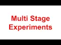 Math Methods Multi Stage Experiments
