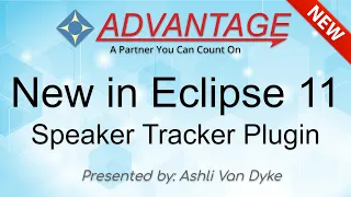 New in Eclipse 11 Speaker Tracker Plugin