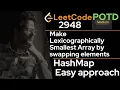 Easy Approach for LeetCode 2948 Make Lexicographically Smallest Array by Swapping Elements POTD
