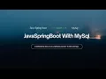 Connect to MySql and Create Tables from Java Spring Boot Application