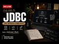 LIVE Day 3 Session 1 Becoming a Java Architect Studying JDBC Late Night Chilling