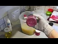 CHAMPAGNE POMEGRANATE~ Making and Cutting Cold Process Soap