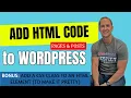 Add HTML code to WordPress Site Pages Posts with WordPress Visual Composer or Elementor Builder