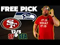 Seahawks vs 49ers Free Week 13 NFL Sunday Football Picks SF SEA Betting Kyle Kirms