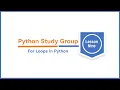 PSG Lesson 9 on For Loop using Python