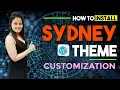 Sydney Theme WordPress Tutorial How to Edit Sydney WordPress Theme