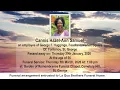 MTV OBITUARIES FOR FRIDAY 27TH FEBRUARY 2026