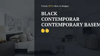 Black Contemporary Basement Designs Colors Walls