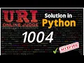 URI Solution in Python 1004 - Simple Product Python URI Solution