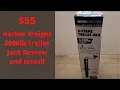 Harbor Freight 5000lb Trailer Jack Review and Install