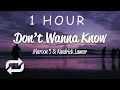 Download Lagu [1 HOUR 🕐 ] Maroon 5 - Don't Wanna Know (Lyrics) ft Kendrick Lamar